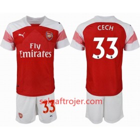 Arsenal Fodboldtrøjer CECH 33 Børn Hjemmebanesæt 2018/19 Kort ærmer